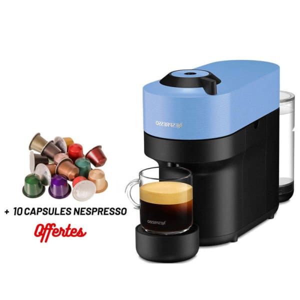 Machine à Café Nespresso Vertuo Pop 1500W Bleu Machine à Café Nespresso Vertuo Pop 1500W Bleu